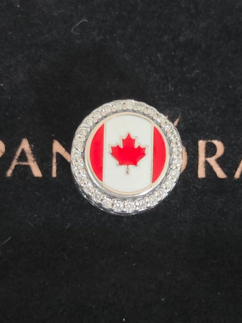 Pandora Canada Flag Charm Exclusive Travel Destination Charm Bead S925 Silver